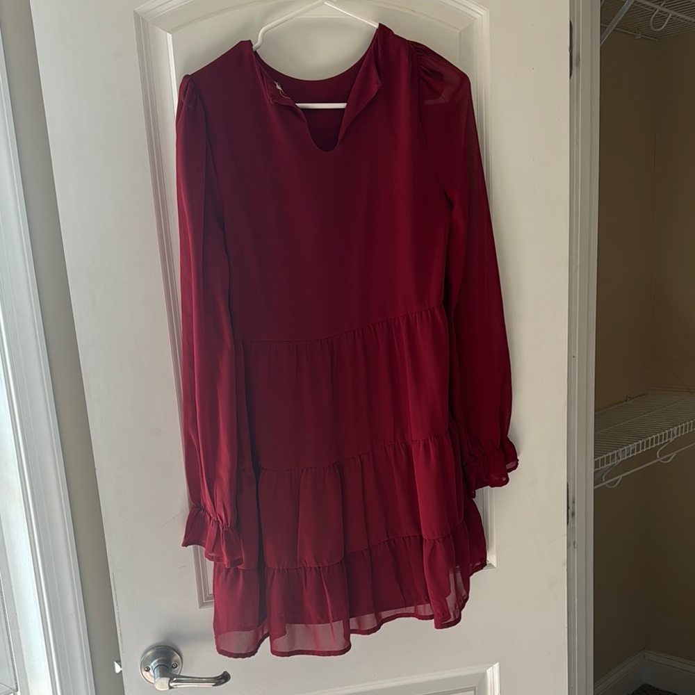 Elegant Burgundy Women's Top